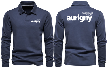 AURIGNY AIRLINES LONG SLEEVE POLO